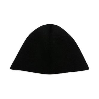 Uma Wang Ribbed Frayed Beanie - female - UMA WANG - Accessories - Black - S/M - Accessories