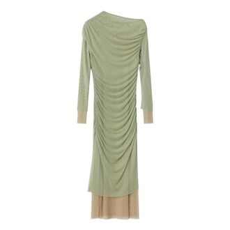 Day Birger Et Mikkelsen Elegante Mesh Jurk - Dames - Casual kleedjes - Groen - XS - Polyester - Kleedjes