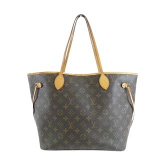 Louis Vuitton Pre-owned Tote Bags, female, Brown, Size: ONE SIZE Pre-owned Neverfull MM Tote Bag