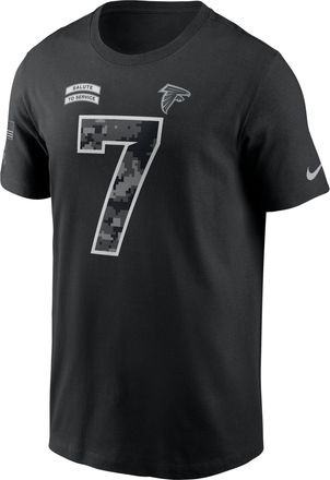 Nike Bijan Robinson Atlanta Falcons Salute to Service Nike Mens NFL T-Shirt in Black | N19900AF32-5FT
