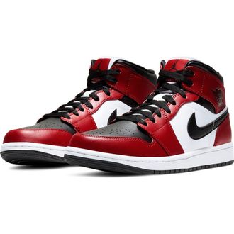 Nike Jordan Air Jordan 1 Mid Basketball Sneaker in 069 Black/black at Nordstrom, Size 10