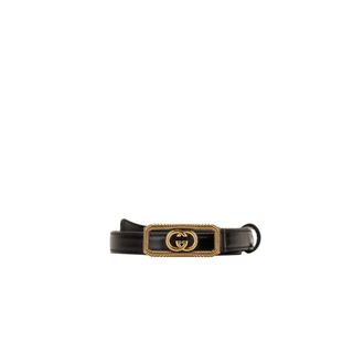 Gucci Dames, Accessoires, Zwart, Maat: 120 CM Leer