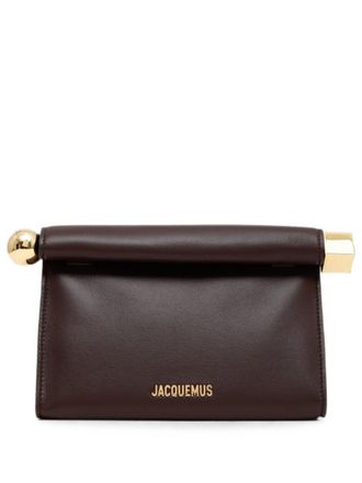 Jacquemus Brown Rond Carre Clutch