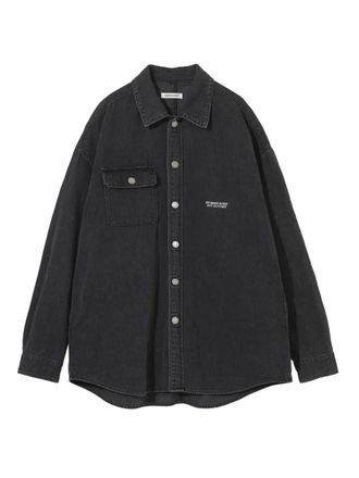 Undercover UC1E4411 frayed pocket shirt - men - Cotton - 2 - Black