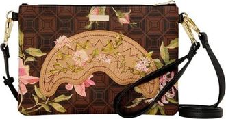 Sprayground Cross Body Bags, female, Brown, Size: ONE SIZE AI Henny Floral Crossover Clutch