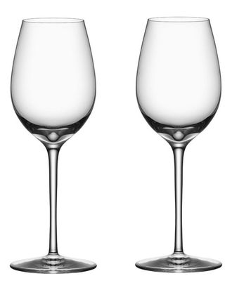 Orrefors Set Of 2 Premier Chardonnay Glasses