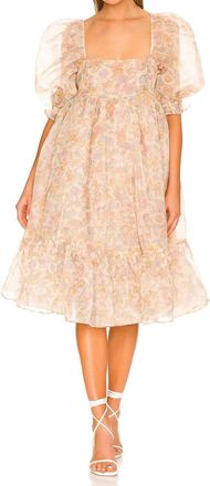 Selkie French Puff Dress In Hans Cristian