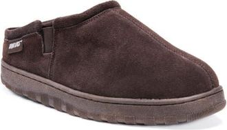 Muk Luks Matt Suede Clog Slipper in Chocolate at Nordstrom, Size 12