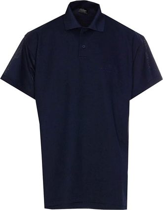 Balenciaga Polo Shirts, male, Blue, Size: M Polo