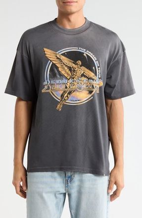 Represent Golden Tour Cotton Graphic T-Shirt in Sun Fade Grey at Nordstrom, Size Xx-Large