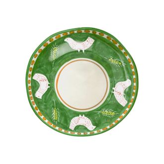 Arcucci Plate green feather 29 cm