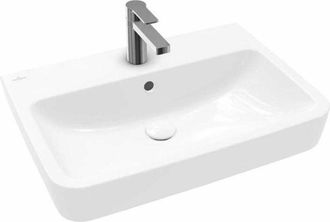 Villeroy & Boch O.novo - Lavabo 65x46 cm, con troppopieno, foro per miscelatore, bianco alpino 4A416501