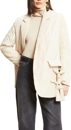 ottod'Ame Puffer Blazer in Ecru at Nordstrom, Size X-Small It