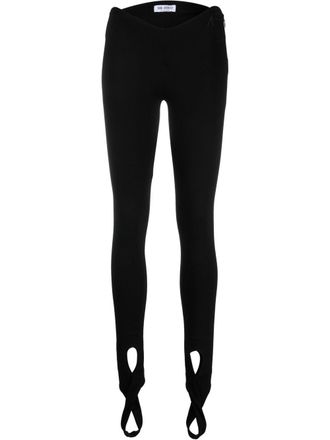 The Attico stirrup leggings - Black