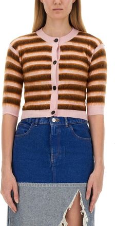 Marni Multicolor Stripes Crew Neck Sweater