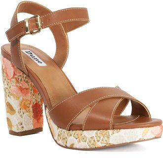 Dune London Monique Ankle Strap Platform Sandal in Tan at Nordstrom, Size 9.5Us