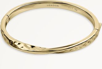 Radley London Gold Hammer Effect Bangle Beaton Close AW25 Radley London
