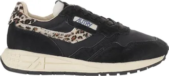 Autry Ponyskin Sneakers With Contrasting Animal Print Accents