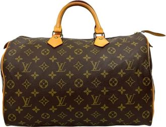 Louis Vuitton Pre-owned Handbags, female, Brown, Size: ONE SIZE Pre-owned Leather Top Handle Bag