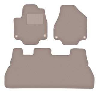 OEM Alfombrillas De Terciopelo Beige Para Chrysler Pacifica Ii 5 Plazas (2017-)