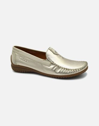 Gabor Womens CALIFORNIA 86.090 LADIES MOCCASIN - Silver - Size: 5.5/EEE