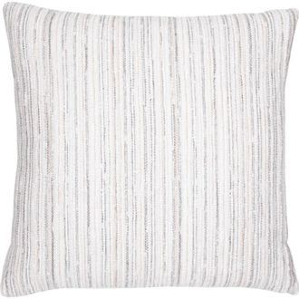 Elaine Smith Luxe Stripe Chenille & Boucle textured Indoor & Outdoor Woven Accent Pillow in Pebble Square at Nordstrom, Size 20X20
