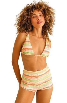Dippin' Daisy's Swimwear Descanso Tie Back Triangle Bikini Top in Hang Ten Stripe at Nordstrom, Size Medium