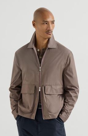 Brunello Cucinelli Unlined outerwear jacket in Hazelnut at Nordstrom, Size 46 It