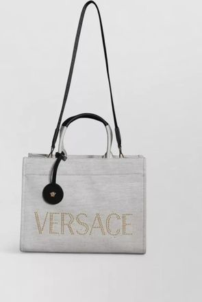 Versace la medusa leather tote bag