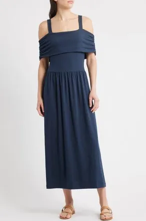 Nation Ltd Tamaira Flounce Sleeveless Maxi Dress in Night Sky at Nordstrom Rack, Size X-Small