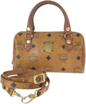 MCM Pre-owned Mini Bags, female, Brown, Size: ONE SIZE Pre-owned Mini Bag