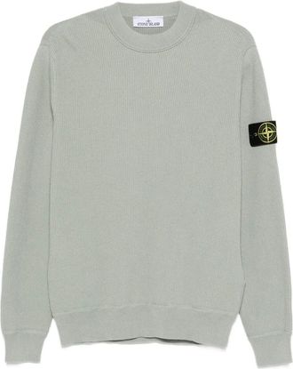 Stone Island Ribbed Soft Organic Cotton Crewneck