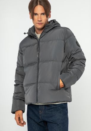 Wittchen Heren Gewatteerde Jas met Monogram Grafiet Polyester