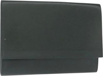 Louis Vuitton Pre-owned Clutches, female, Green, Size: ONE SIZE Pre-owned Leather Clutch