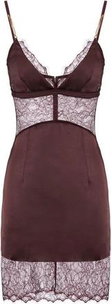 Elisabetta Franchi Dames, Jurken, Paars, Maat: 2XL Satijn