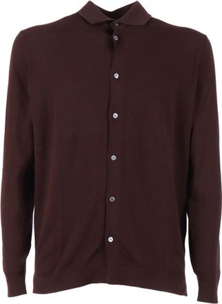 FILIPPO DE LAURENTIIS Camicia ML - Heren - Vesten - Bruin - 2XL - Truien & Vesten