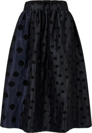 TOMBOY Midi-rok met stippen - Zwart