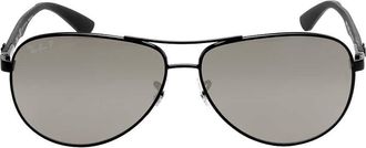Ray-Ban Ray Ban Polarized Grey Mirror Aviator Mens Sunglasses RB8313 002/K7 61