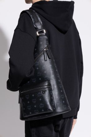 MCM One-shoulder Backpack, Mens, Black