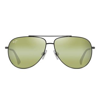 Maui Jim Sunglasses Hauoli Ht665 17 A Black/Green Unisex Polarized