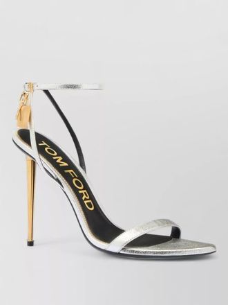 Tom Ford padlock pointy naked stiletto heel sandal
