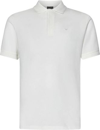 Emporio Armani Micro Eagle Jersey Polo Shirt, Size X-Large