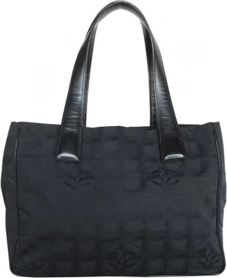 Chanel Pre-owned Tote Bags, female, Black, Size: ONE SIZE Pre-owned Leather chanel-bags