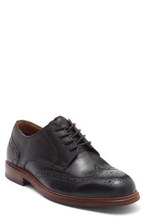 Steve Madden Eferm Wingtip Derby in Black Leather at Nordstrom Rack, Size 11.5