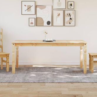 vidaXL Vidaxl - Mesa De Comedor Corona Madera Maciza De Pino 180x90x75 Cm