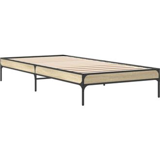 vidaXL Bed Frame without Mattress Sonoma Oak 90x200 cm Vidaxl