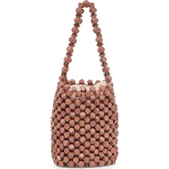 Dolce Vita Malou Beaded Tote Bag in Brown at Nordstrom Rack