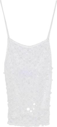 Roberta Einer Cami Sequin-Embellished Top - Womens - Polyamide/Polyester