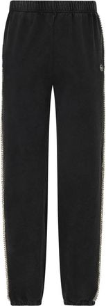 Philipp Plein Cotton Joggers Strass - Dames - Sweatpants - Zwart - S - Katoen - Broeken