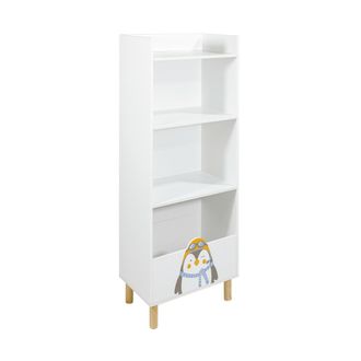 Mobili Rebecca Librer&iacute;a infantil en mdf pino blanco 118x47x30